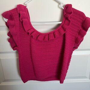 Pink Crochet Crop Top!